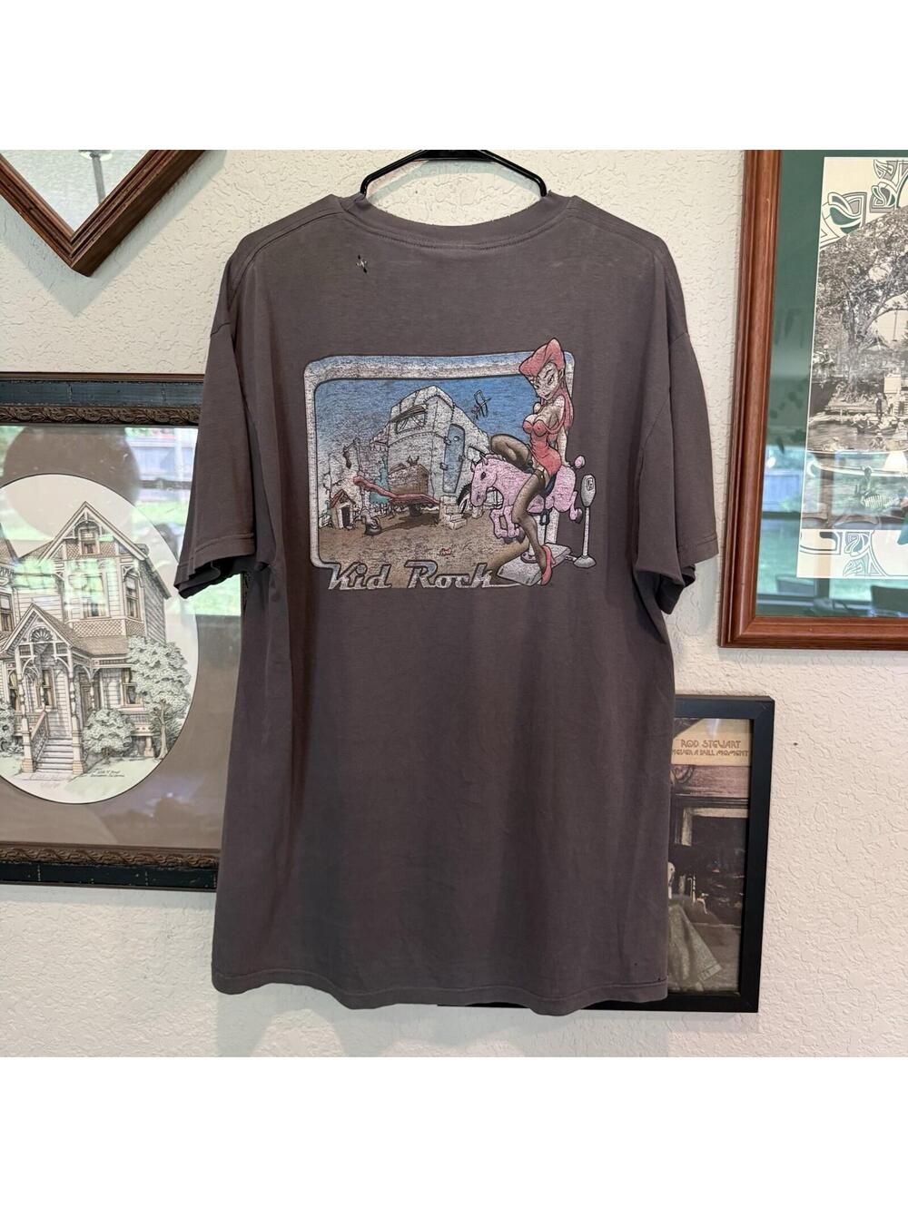Vintage 90s RARE Kid Rock Groupie Trailer Park Rock Band Shirt Size Men’s XL